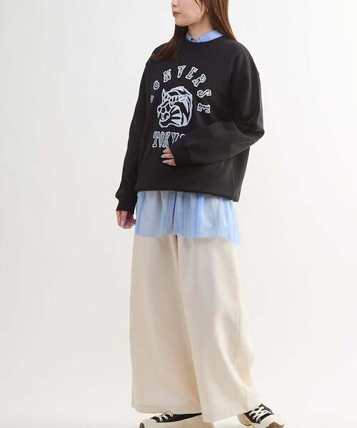 CONVERSE TOKYO(コンバーストウキョウ)の「TIGER LOGO SWEAT(スウェット・レディース・ブルー/ブラック/ホワイト・SMALL/MEDIUM)」の11枚目の写真