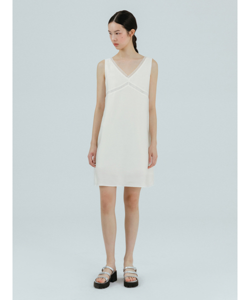 ETMON(エトモン)の「Silky Layered Sleeveless Dress Ivory(Tシャツ/カットソー・レディース・その他・FREE)」の2枚目の写真