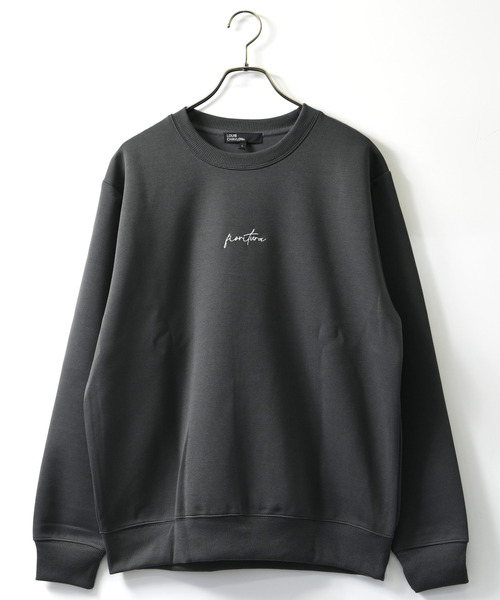 neos(ネオス)の「【neos】ルーズシルエット ローズ プリント ロゴ刺繍 スウェット トレーナー(スウェット・メンズ・ブラック系2/ホワイト系1/ホワイト系2/ブラック系1/ブラック系3/ネイビー系1・MEDIUM/LARGE/X-LARGE)」の12枚目の写真