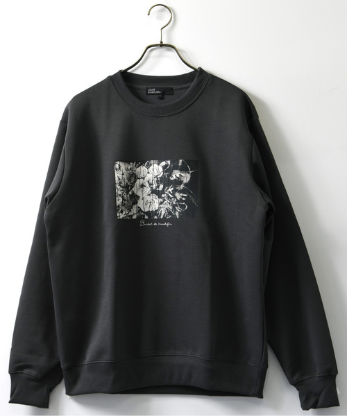 neos(ネオス)の「【neos】ルーズシルエット ローズ プリント ロゴ刺繍 スウェット トレーナー(スウェット・メンズ・ブラック系2/ホワイト系1/ホワイト系2/ブラック系1/ブラック系3/ネイビー系1・MEDIUM/LARGE/X-LARGE)」の19枚目の写真