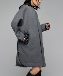 Narcissus（ナルシス）の「フリルポケットコート/ボンディング（ノーカラーコート）」