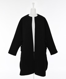 Narcissus（ナルシス）の「フリルポケットコート/ボンディング（ノーカラーコート）」