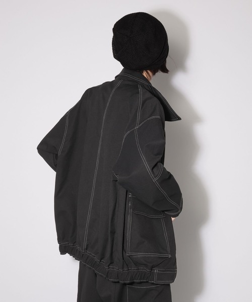 PAGEBOY(ページボーイ)の「ハイショクステッチカバーオール(ブルゾン・レディース・グリーン/ブラック・FREE)」の12枚目の写真