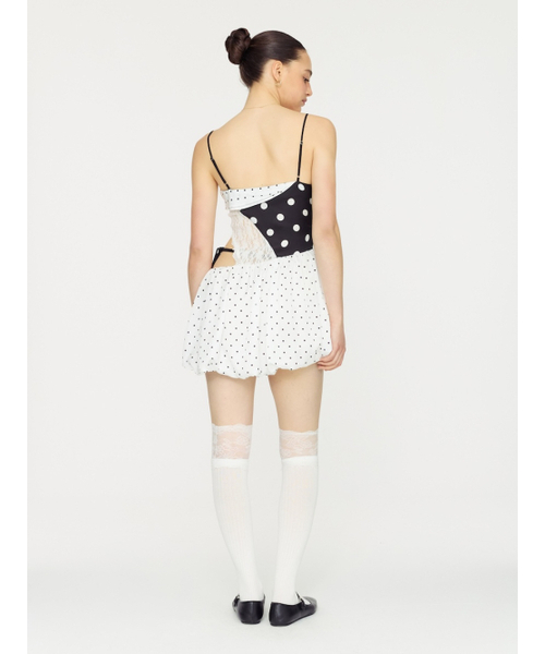 GLOWNY（グロウニ―）の「POSH LACE KNEE SOCKS (WHITE)（ソックス/靴下・レディース・ホワイト・FREE）」の4枚目の写真