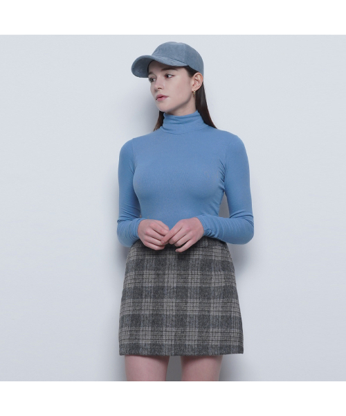THE-ABON（エイボン）の「W25 fleece pola tee blue（Tシャツ/カットソー・レディース・ブルー・FREE）」の3枚目の写真