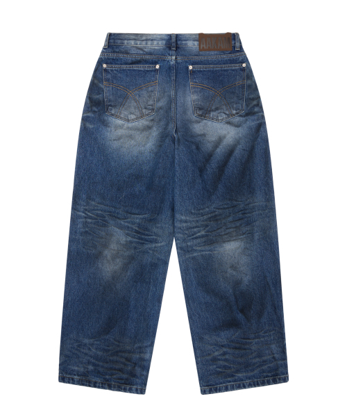 AAKAM(アーカム)の「Chain Graphic Denim Pants (Blue)(デニムパンツ・レディース・その他・1/2)」の3枚目の写真