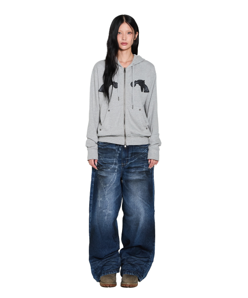 AAKAM(アーカム)の「Chain Graphic Denim Pants (Blue)(デニムパンツ・レディース・その他・1/2)」の4枚目の写真