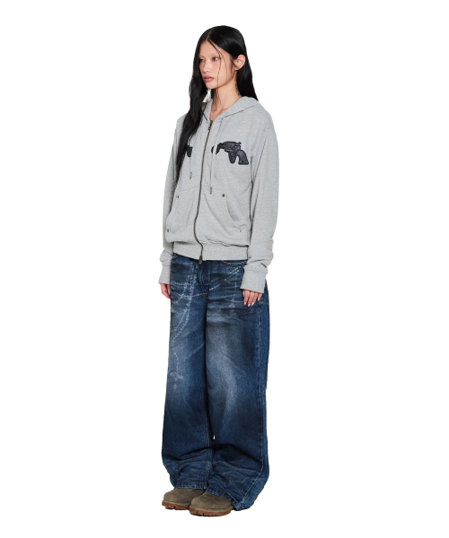 AAKAM(アーカム)の「Chain Graphic Denim Pants (Blue)(デニムパンツ・レディース・その他・1/2)」の5枚目の写真