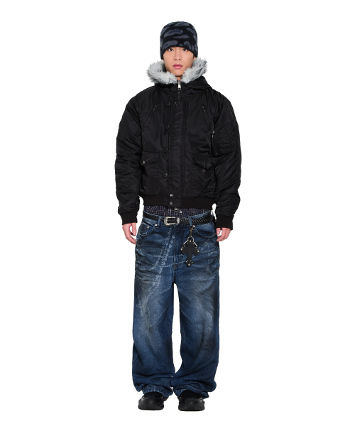 AAKAM(アーカム)の「Chain Graphic Denim Pants (Blue)(デニムパンツ・レディース・その他・1/2)」の11枚目の写真