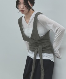feepur | 【ハンドウォッシャブル】カシュクールニットビスチェ(その他トップス)