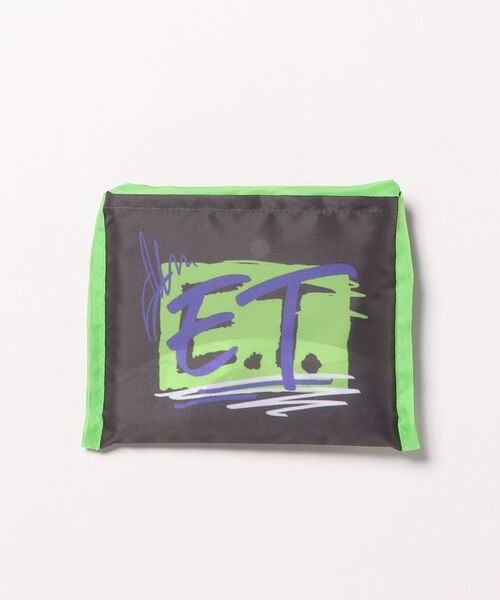 Rendez-Vous(ランデヴー)の「【 E.T. 】 くるくるショッピングバッグA 26S1(エコバッグ/サブバッグ・レディース・ブラック×グリーン/ブラック×イエロー/ネイビー・FREE)」の4枚目の写真