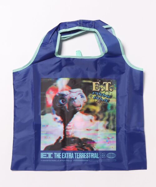 Rendez-Vous(ランデヴー)の「【 E.T. 】 くるくるショッピングバッグA 26S1(エコバッグ/サブバッグ・レディース・ブラック×グリーン/ブラック×イエロー/ネイビー・FREE)」の6枚目の写真