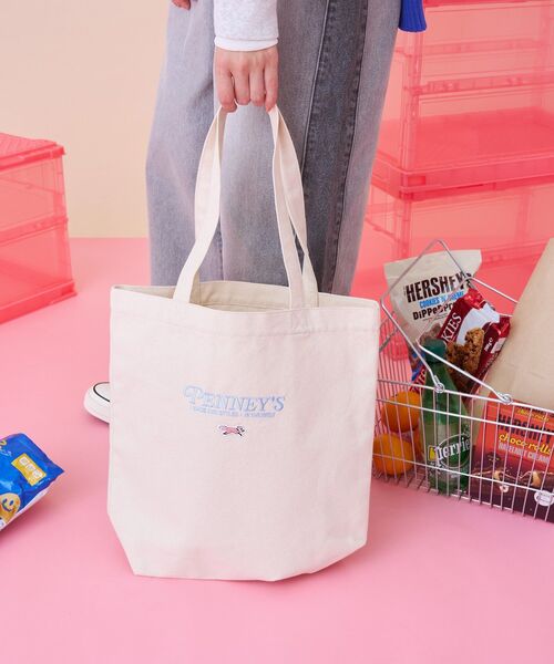 PENNEYS(ぺニーズ)の「【PENNEY'S】ロゴトートバッグ(トートバッグ・レディース・グリーン/ホワイト/オレンジ/サックスブルー・FREE)」の17枚目の写真