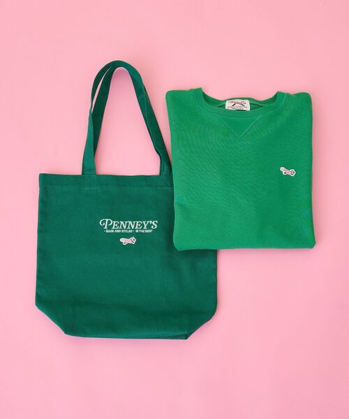 PENNEYS(ぺニーズ)の「【PENNEY'S】ロゴトートバッグ(トートバッグ・レディース・グリーン/ホワイト/オレンジ/サックスブルー・FREE)」の21枚目の写真
