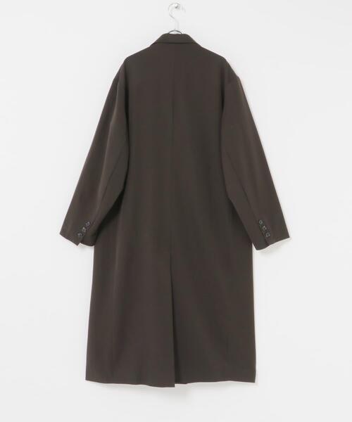 SENSE OF PLACE by URBAN RESEARCH(センスオブプレイスバイアーバンリサーチ)の「ダブルブレストロングコート(その他アウター・メンズ・ブラウン/ネイビー・MEDIUM/LARGE)」の20枚目の写真