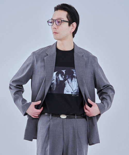 EDIFICE（エディフィス）の「Washable トロピカル シャツ ジャケット【セットアップ着用可】（テーラードジャケット・メンズ・カーキ/グレー・SMALL/MEDIUM/LARGE）」の18枚目の写真