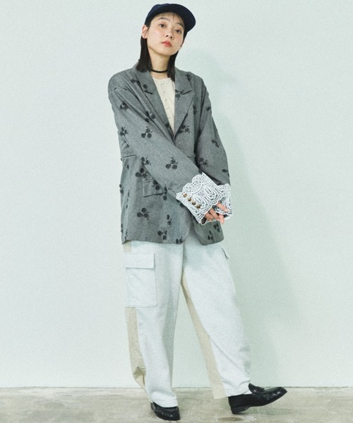 MIRROR STOKE(ミラーストーク)の「【ZOZO限定】MULTIWAY LAYERED JACKET/マルチウェイレイヤードジャケット(テーラードジャケット・レディース・ブラウン/ブラック・MEDIUM)」の18枚目の写真