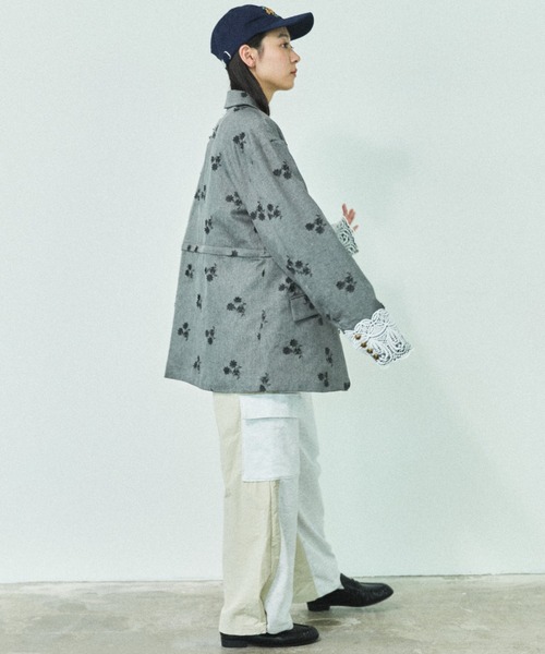 MIRROR STOKE(ミラーストーク)の「【ZOZO限定】MULTIWAY LAYERED JACKET/マルチウェイレイヤードジャケット(テーラードジャケット・レディース・ブラウン/ブラック・MEDIUM)」の20枚目の写真