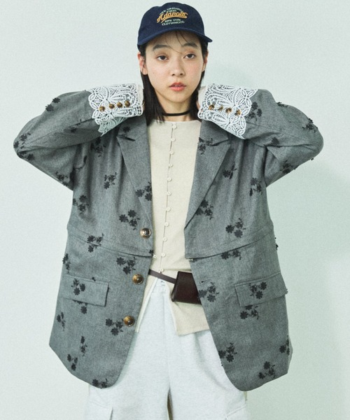 MIRROR STOKE(ミラーストーク)の「【ZOZO限定】MULTIWAY LAYERED JACKET/マルチウェイレイヤードジャケット(テーラードジャケット・レディース・ブラウン/ブラック・MEDIUM)」の5枚目の写真