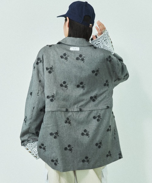 MIRROR STOKE(ミラーストーク)の「【ZOZO限定】MULTIWAY LAYERED JACKET/マルチウェイレイヤードジャケット(テーラードジャケット・レディース・ブラウン/ブラック・MEDIUM)」の8枚目の写真