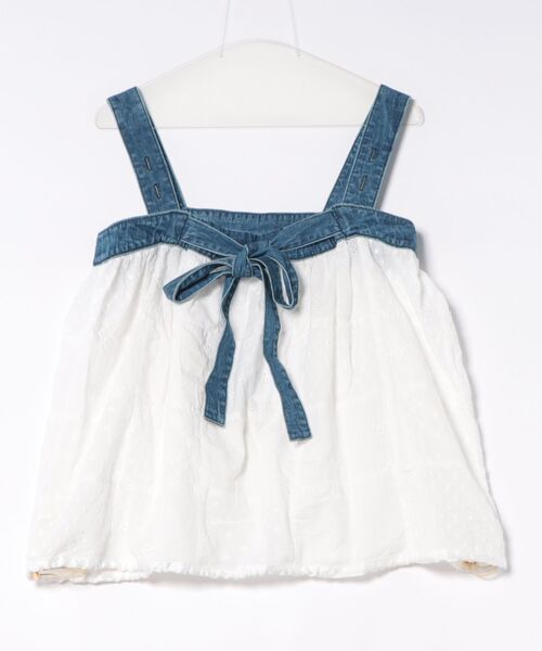 GO TO HOLLYWOOD（ゴートゥーハリウッド）の「Cutwork Craftman Ballooned Tanktop（シャツ/ブラウス・レディース・グリーン/ブルー・L/M）」の3枚目の写真