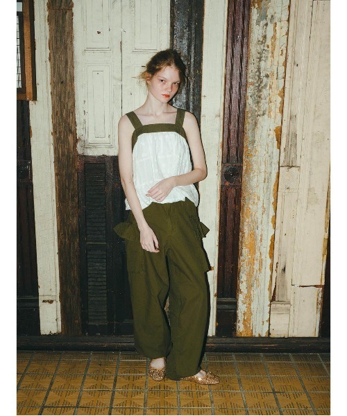 GO TO HOLLYWOOD（ゴートゥーハリウッド）の「Cutwork Craftman Ballooned Tanktop（シャツ/ブラウス・レディース・グリーン/ブルー・L/M）」の5枚目の写真