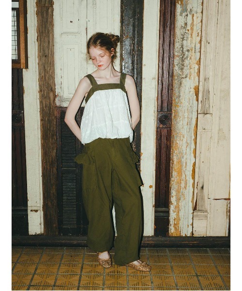 GO TO HOLLYWOOD（ゴートゥーハリウッド）の「Cutwork Craftman Ballooned Tanktop（シャツ/ブラウス・レディース・グリーン/ブルー・L/M）」の6枚目の写真