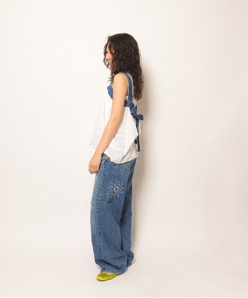 GO TO HOLLYWOOD（ゴートゥーハリウッド）の「Cutwork Craftman Ballooned Tanktop（シャツ/ブラウス・レディース・グリーン/ブルー・L/M）」の9枚目の写真