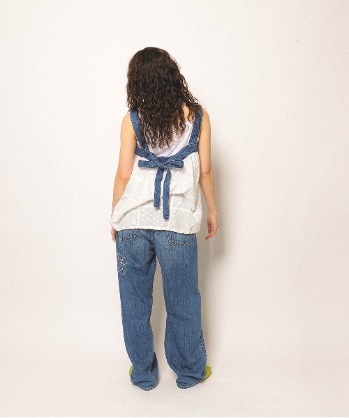 GO TO HOLLYWOOD（ゴートゥーハリウッド）の「Cutwork Craftman Ballooned Tanktop（シャツ/ブラウス・レディース・グリーン/ブルー・L/M）」の10枚目の写真