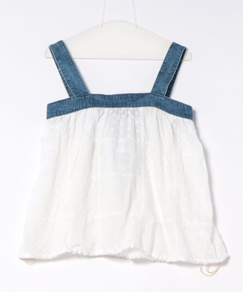 GO TO HOLLYWOOD（ゴートゥーハリウッド）の「Cutwork Craftman Ballooned Tanktop（シャツ/ブラウス・レディース・グリーン/ブルー・L/M）」の12枚目の写真