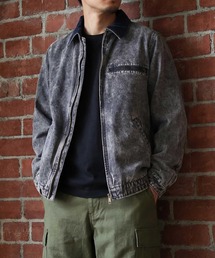 HOUSTON(�q���[�X�g��)�́yHOUSTON�zCOTTON CANVAS FADE WORK JACKET �R�b�g���L�����o�X �t�F�[�h ���[�N�W���P�b�g ���B���e�[�W���C�N 51612(�u���]��)
