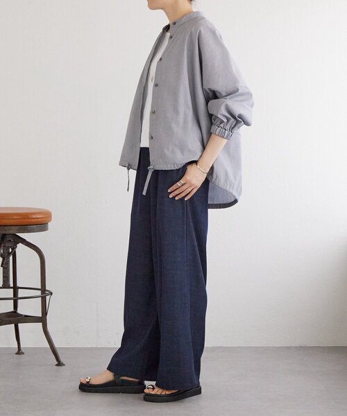 BEARDSLEY（ビアズリー）の「裾絞りオーバーブラウス（シャツ/ブラウス・レディース・グレー/ブルー・FREE）」の16枚目の写真