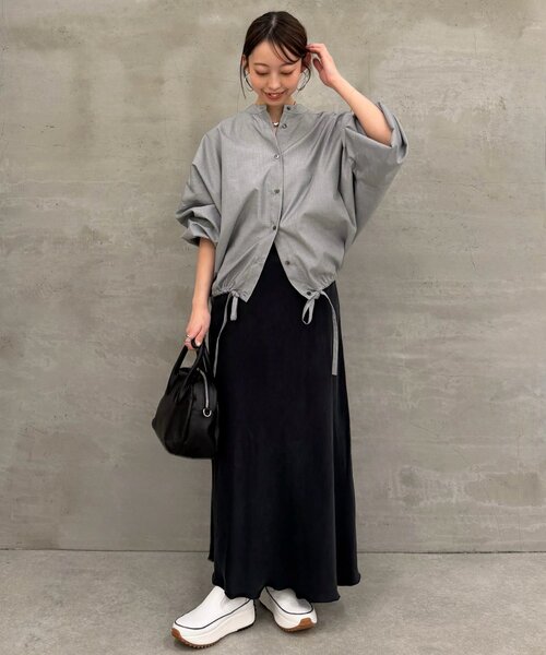 BEARDSLEY（ビアズリー）の「裾絞りオーバーブラウス（シャツ/ブラウス・レディース・グレー/ブルー・FREE）」の18枚目の写真