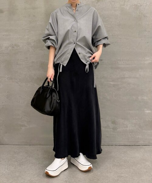 BEARDSLEY（ビアズリー）の「裾絞りオーバーブラウス（シャツ/ブラウス・レディース・グレー/ブルー・FREE）」の19枚目の写真