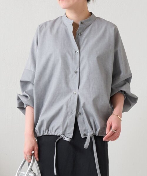 BEARDSLEY（ビアズリー）の「裾絞りオーバーブラウス（シャツ/ブラウス・レディース・グレー/ブルー・FREE）」の22枚目の写真