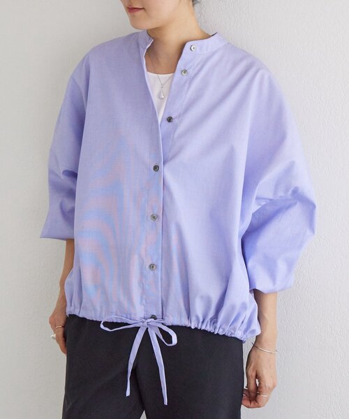 BEARDSLEY（ビアズリー）の「裾絞りオーバーブラウス（シャツ/ブラウス・レディース・グレー/ブルー・FREE）」の5枚目の写真