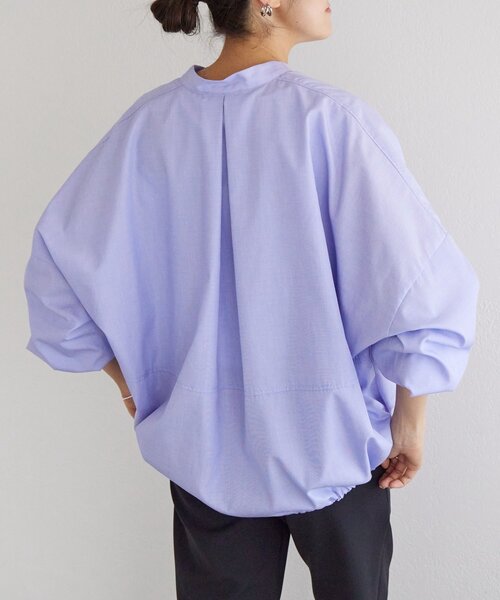 BEARDSLEY（ビアズリー）の「裾絞りオーバーブラウス（シャツ/ブラウス・レディース・グレー/ブルー・FREE）」の7枚目の写真