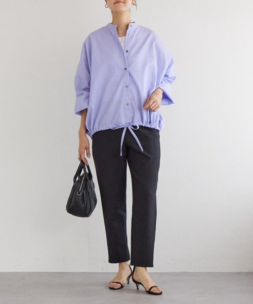 BEARDSLEY（ビアズリー）の「裾絞りオーバーブラウス（シャツ/ブラウス・レディース・グレー/ブルー・FREE）」の9枚目の写真