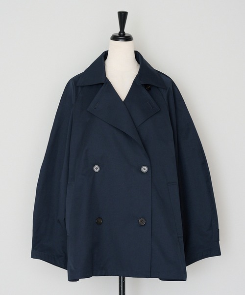 Bonjour Sagan（ボンジュールサガン）の「Aライントレンチコート（トレンチコート・レディース・ライトベージュ/ネイビー/ベージュ・FREE）」の4枚目の写真