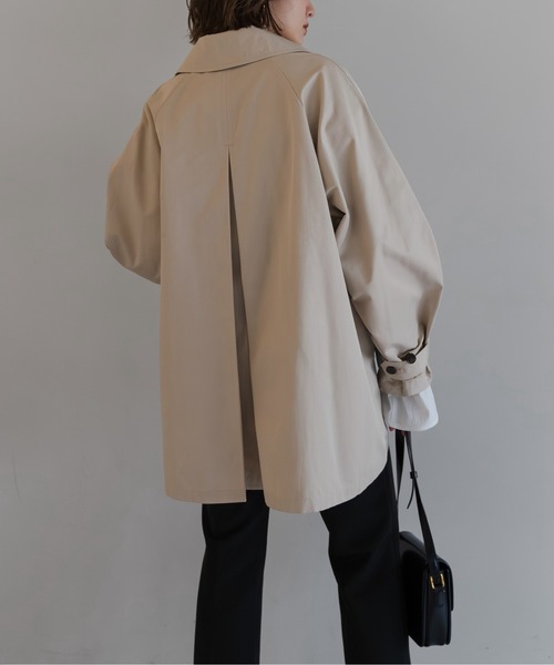 Bonjour Sagan（ボンジュールサガン）の「Aライントレンチコート（トレンチコート・レディース・ライトベージュ/ネイビー/ベージュ・FREE）」の8枚目の写真