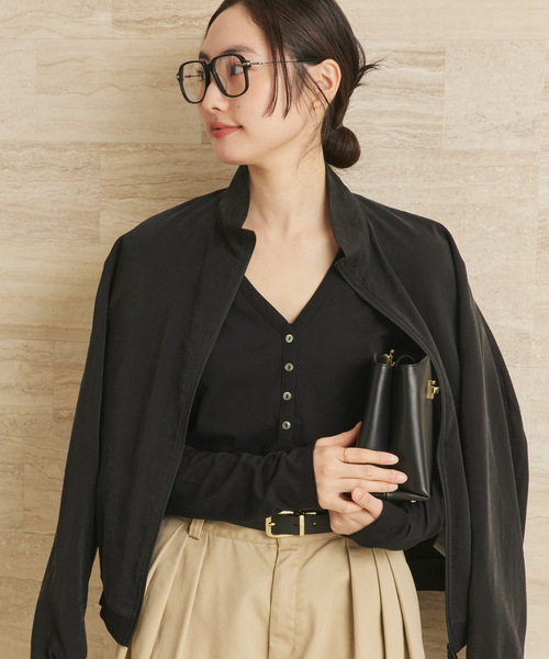 plage(プラージュ)の「henly プルオーバー(Tシャツ/カットソー・レディース・ホワイト/ブラック/キャメル・FREE)」の11枚目の写真