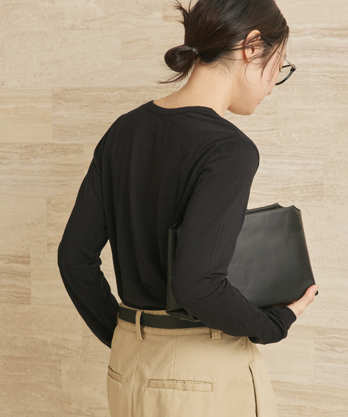 plage(プラージュ)の「henly プルオーバー(Tシャツ/カットソー・レディース・ホワイト/ブラック/キャメル・FREE)」の15枚目の写真