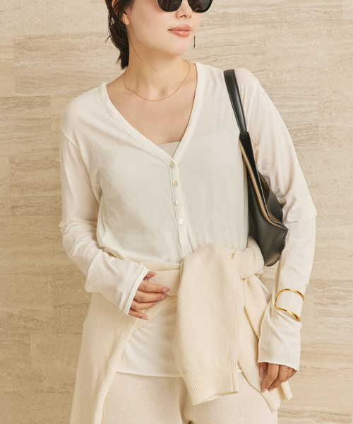 plage(プラージュ)の「henly プルオーバー(Tシャツ/カットソー・レディース・ホワイト/ブラック/キャメル・FREE)」の20枚目の写真