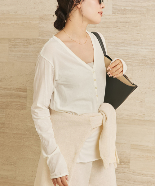 plage(プラージュ)の「henly プルオーバー(Tシャツ/カットソー・レディース・ホワイト/ブラック/キャメル・FREE)」の21枚目の写真