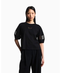 EMPORIO ARMANI | 【エンポリオ アルマーニ】Tシャツ スーピマジャージー メッシュ切替え(Tシャツ/カットソー)