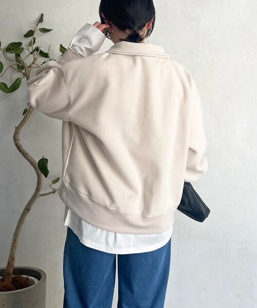 un dix cors(アンディコール)の「ジップフリースプルオーバー(Tシャツ/カットソー・レディース・ネイビー・FREE)」の10枚目の写真