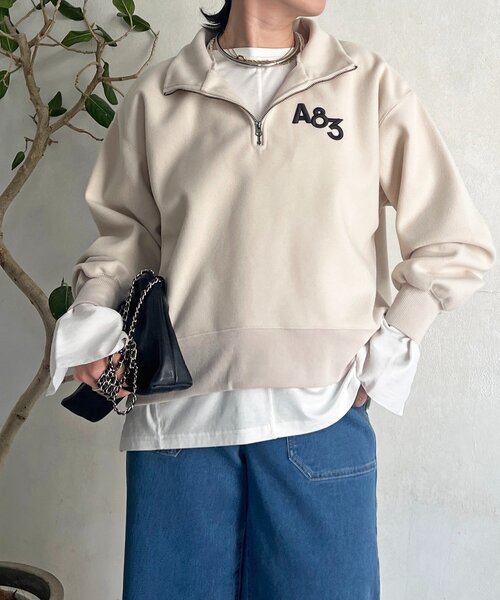 un dix cors(アンディコール)の「ジップフリースプルオーバー(Tシャツ/カットソー・レディース・ネイビー・FREE)」の21枚目の写真