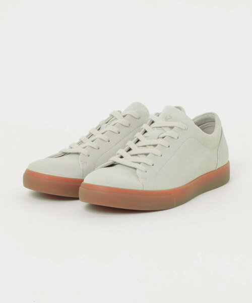 ECCO(エコー)の「ECCO 快適 やさしい履き心地 SOFT 10 メンズ 本革 スニーカー(スニーカー・メンズ・グレー・42/41)」の1枚目の写真