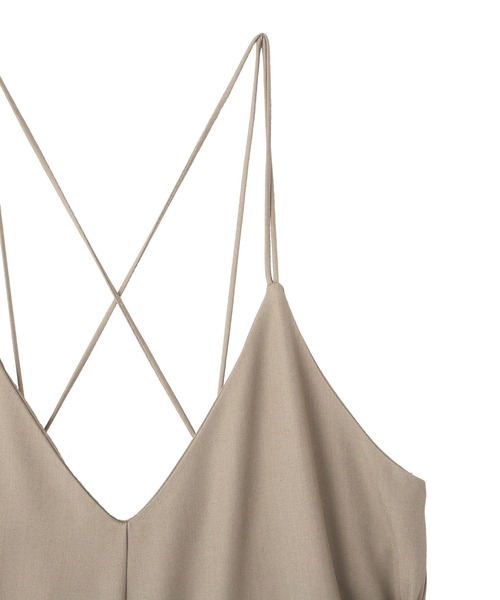 YECCA VECCA（イェッカヴェッカ）の「マルチwayキャミオールインワン（サロペット/オーバーオール・レディース・ブラック/グレイッシュベージュ・FREE）」の20枚目の写真