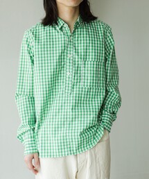 【別注】TATAMIZE / ギンガムチェック プルオーバーシャツ